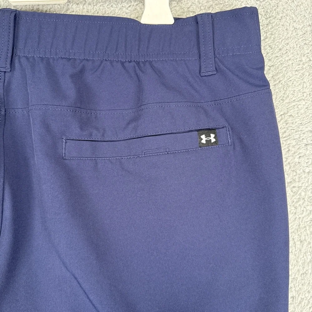 Under Armour Match Play Pants Men's 38x32 Blue Golf Performance Straight Stretch